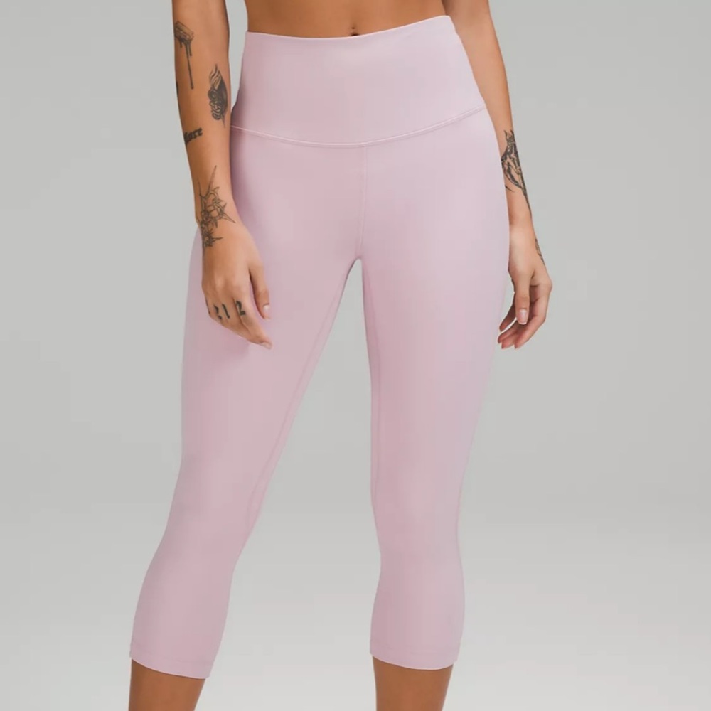 lululemon athletica Pink Cropped Leggings